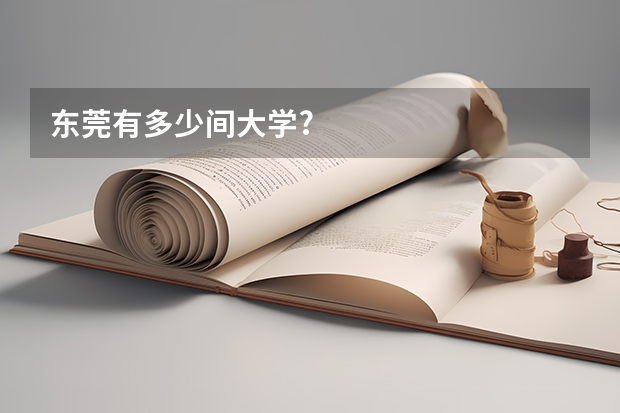 东莞有多少间大学?