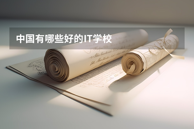 中国有哪些好的IT学校